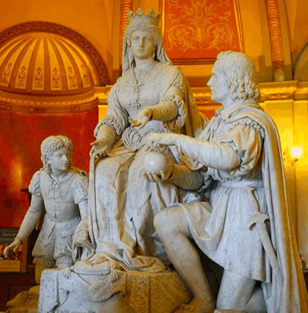 La Reina Isabel y Cristóbal Colón